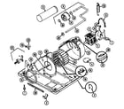 Maytag HDE2000GW motor & drive diagram