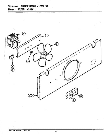 Blower motor (cooling)