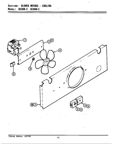 Blower motor (cooling)