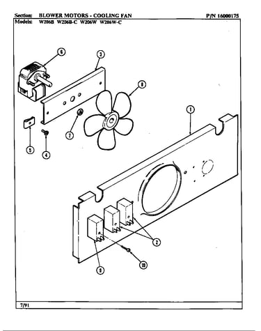 Blower motor (cooling fan)