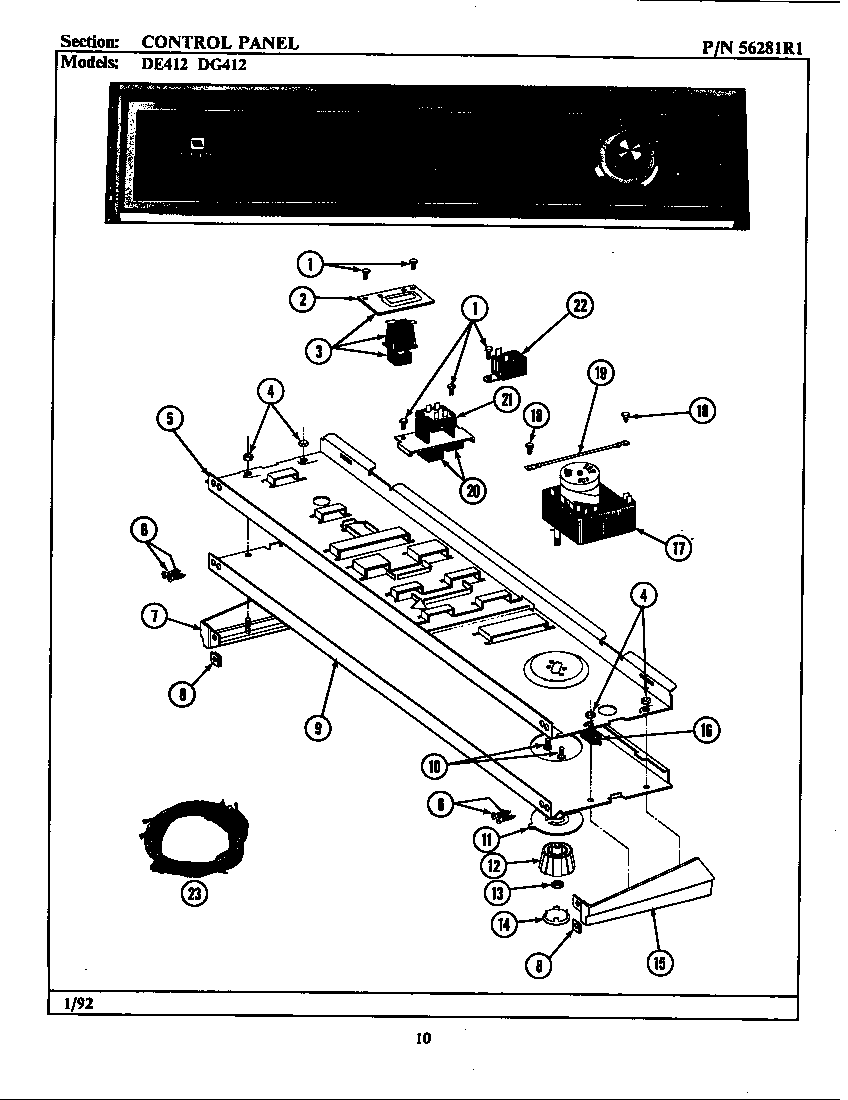 Control panel