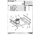 Maytag CRG502 top assembly diagram