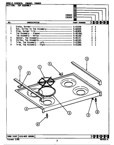 Top assembly