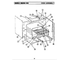 Maytag LCRG602 oven assembly diagram