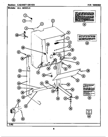 Cabinet-dryer (lse7800ace,ade,aee) (lse7800acl) (lse7800acw) (lse7800adl) (lse7800ace) (lse7800ade)