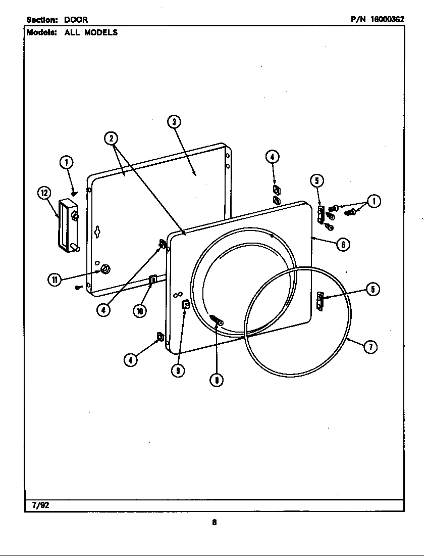 Door (lse7800ace,ade,aee) (lse7800ace) (lse7800ade) (lse7800aee)