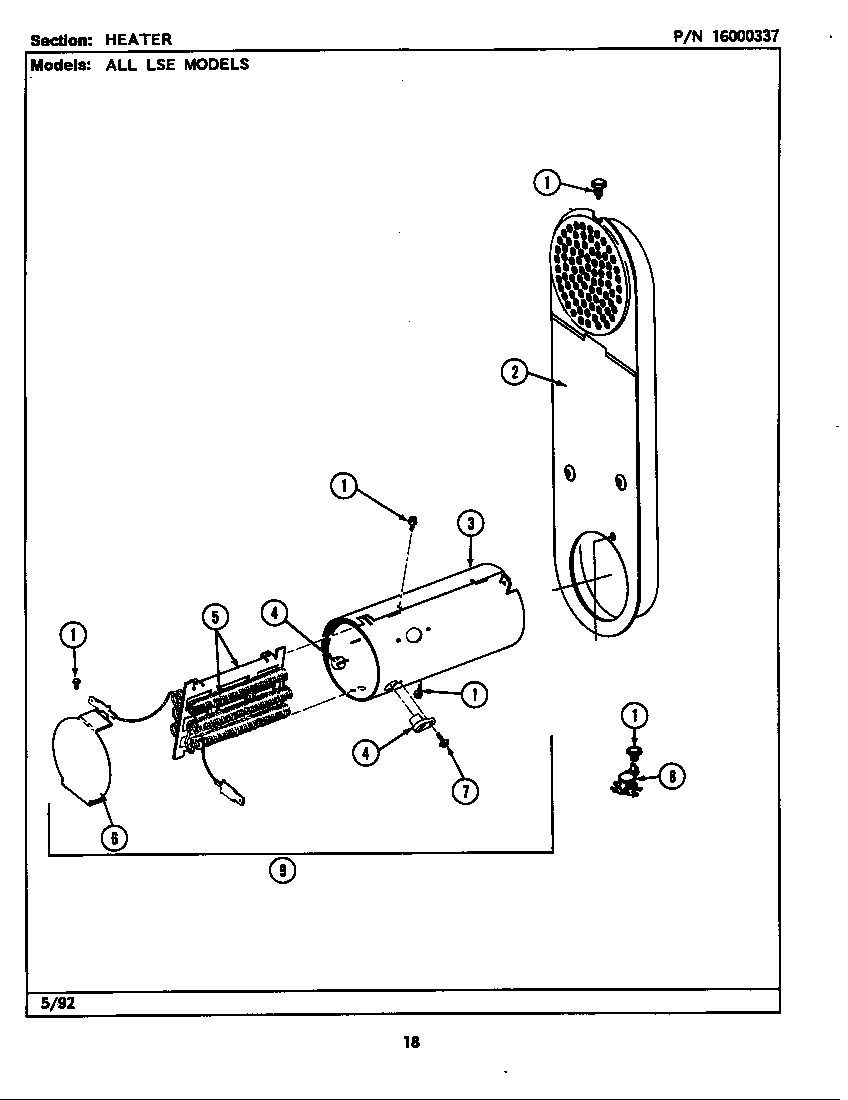 HEATER (LSE7800AEL,AEW) (LSE7800AEL) (LSE7800AEW)