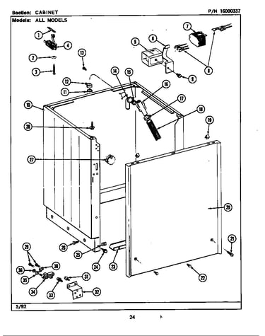 Cabinet (lse7800adw,adl,acw,acl) (lse7800acl) (lse7800acw) (lse7800adl) (lse7800adw)