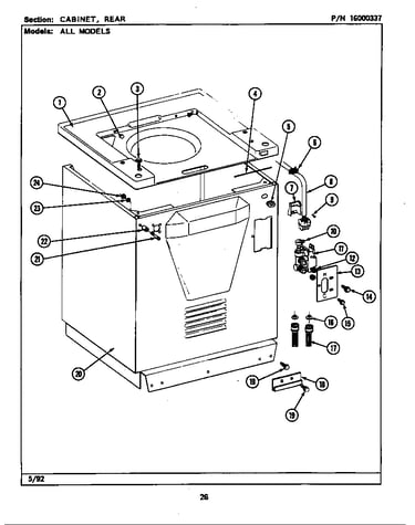Cabinet-rear (lse7800ael,aew) (lse7800acl) (lse7800acw) (lse7800adl) (lse7800ace) (lse7800ade)