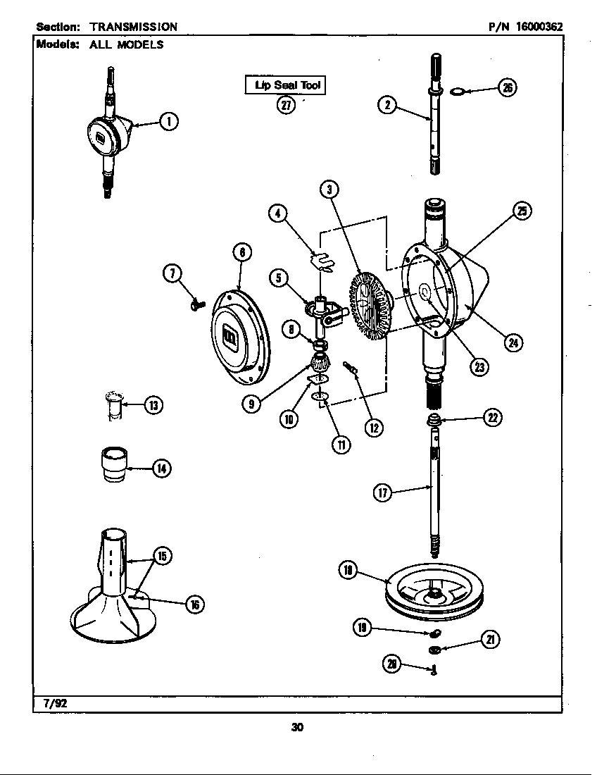 Transmission (lse7800ace,ade,aee) (lse7800ace) (lse7800ade) (lse7800aee)