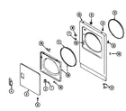 Maytag LDG7304AGL door (lde7304age) (lde7304agl) (ldg7304age) (ldg7304agl) diagram