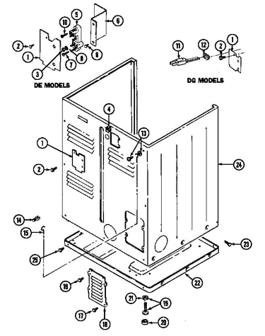 Cabinet-rear (lde7304age) (lde7304agl) (ldg7304age) (ldg7304agl)