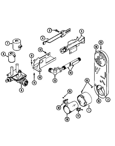 Gas valve (ldg7304age) (ldg7304agl) (ldg7304agm)