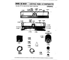 Maytag DG407 control panel & components (original) diagram