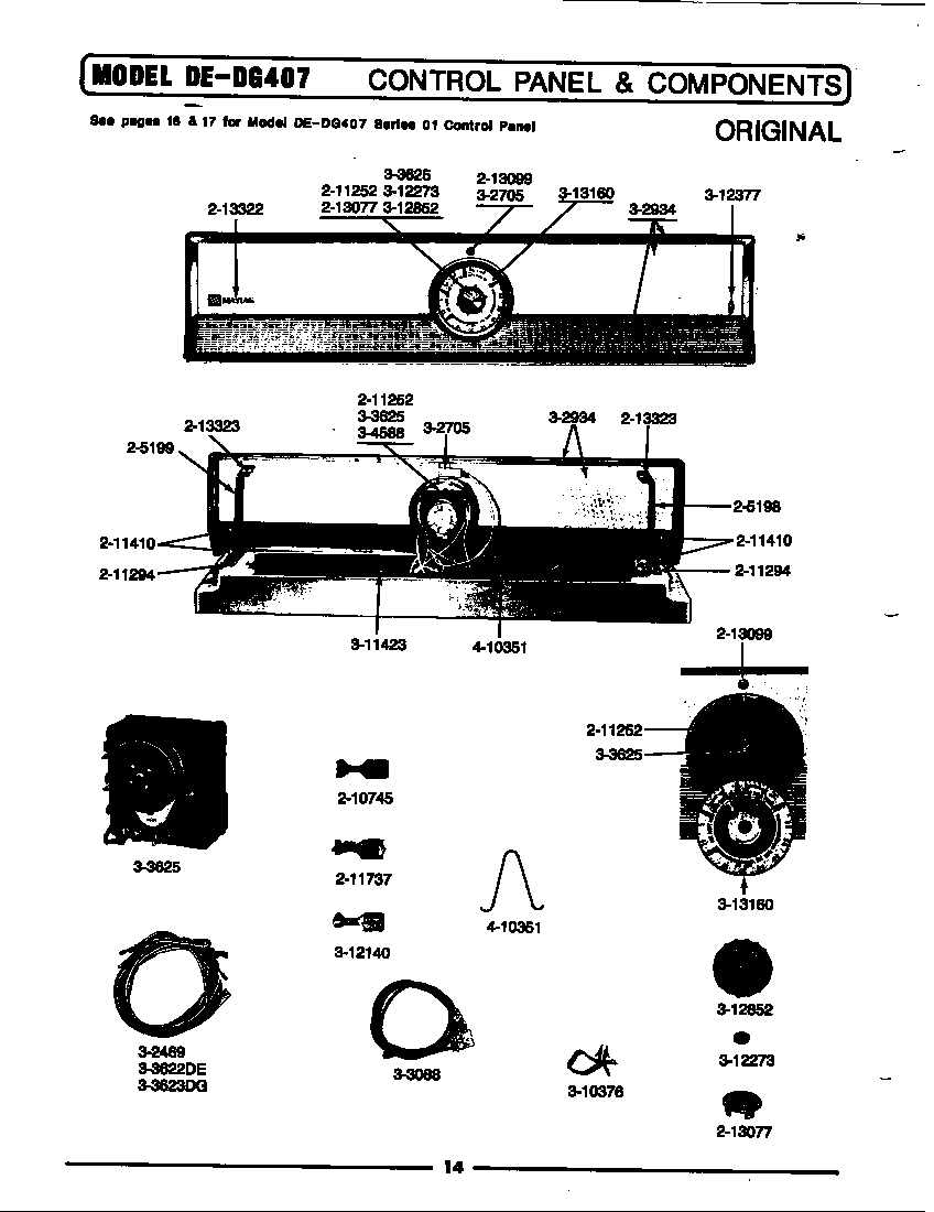 Control panel & components (original)