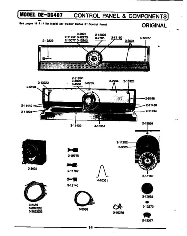 Control panel & components (original)