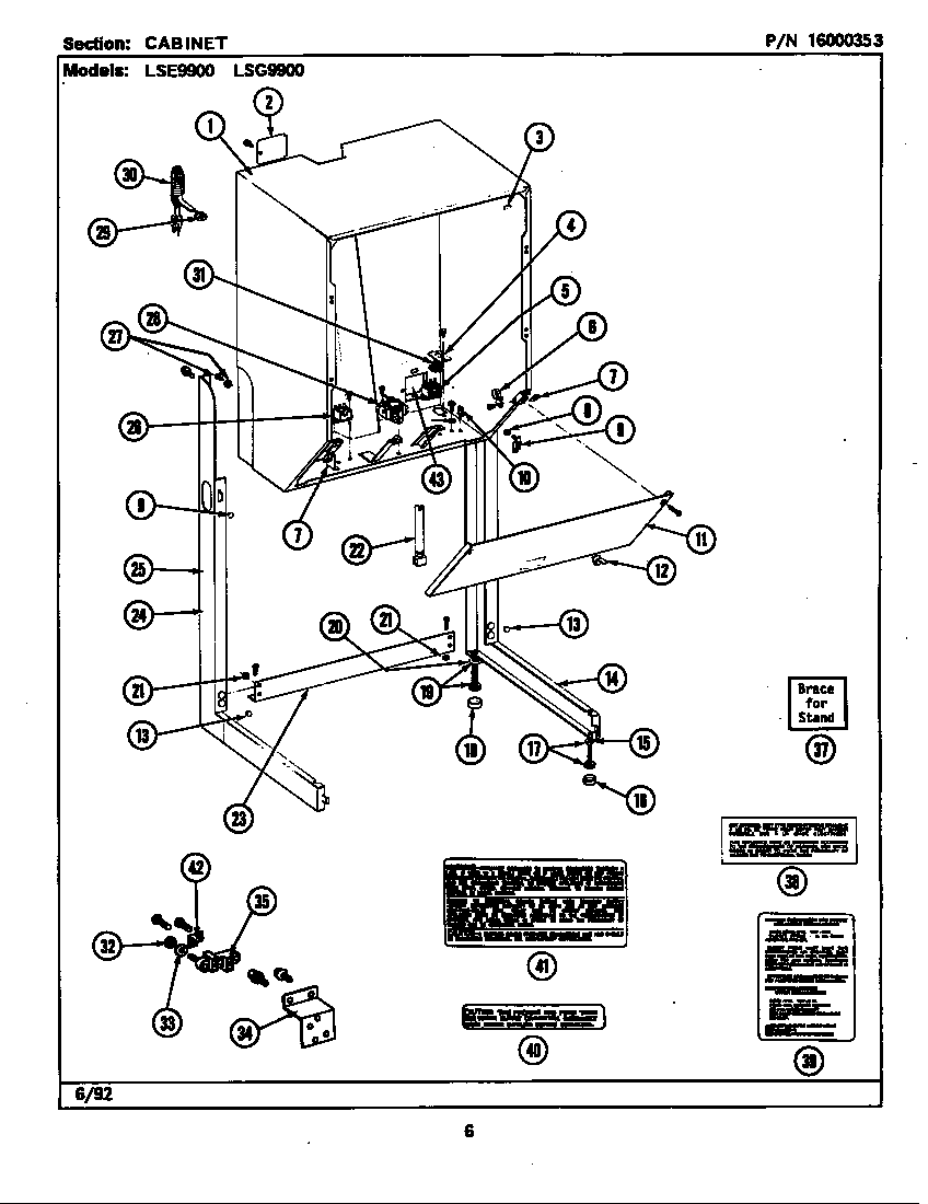 Cabinet (lse9900acl,ace,adl,adw) (lse9900acl) (lse9900acw) (lse9900adl) (lse9900adw)