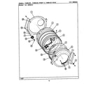 Maytag LSE9900ACL tumbler (front & back) (lse9900ace) (lse9900ade) (lse9900aee) (lsg9900aae) (lsg9900abe) diagram