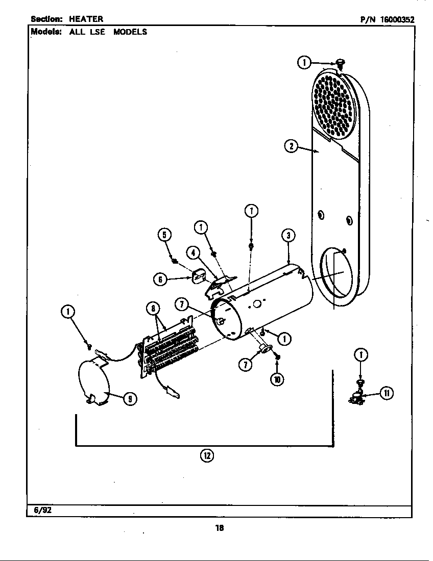 Heater (lse9900ace) (lse9900ade) (lse9900aee)