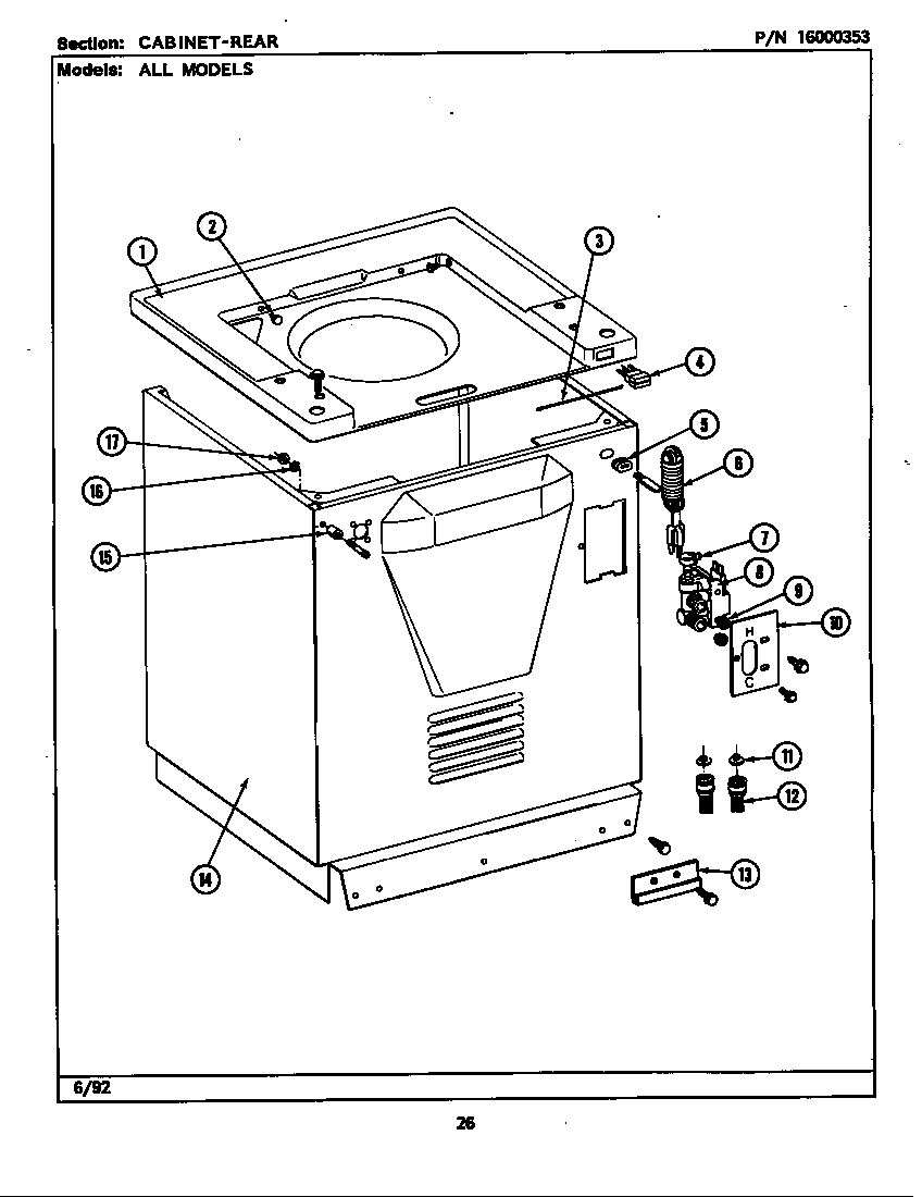 CABINET-REAR (LSE9900ACL,ACW,ADL,ADW) (LSE9900ACL) (LSE9900ACW) (LSE9900ADL) (LSE9900ADW)