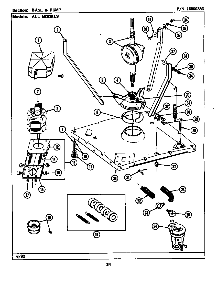 BASE & PUMP (LSG9900AAL,AAW,ABL,ABW) (LSG9900AAL) (LSG9900AAW) (LSG9900ABL) (LSG9900ABW)