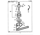 Maytag LSG9900ABW clutch, brk & blts (lse9900acl,acw,adl) (lse9900acl) (lse9900acw) (lse9900adl) (lse9900adw) diagram