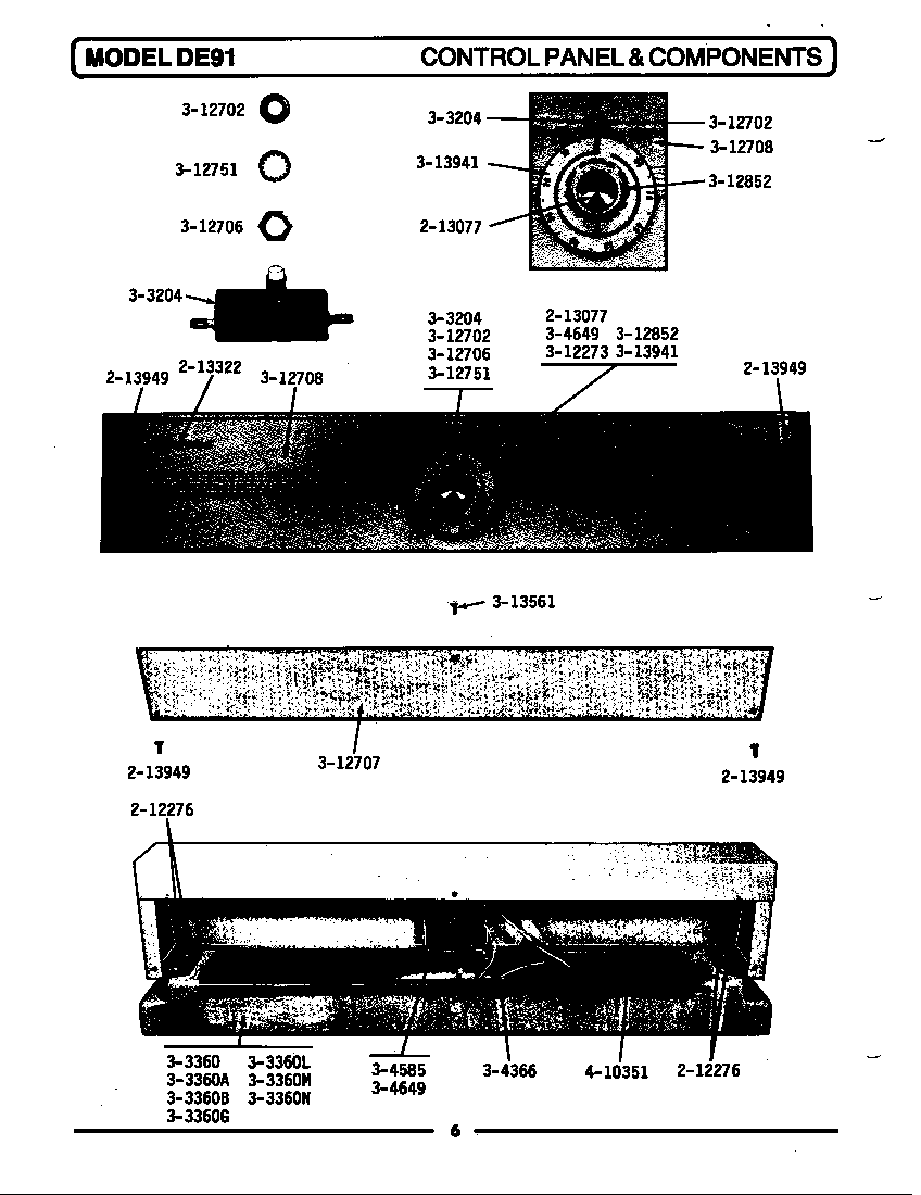 CONTROL PANEL & COMPONENTS