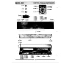 Maytag DE91 control panel & components diagram