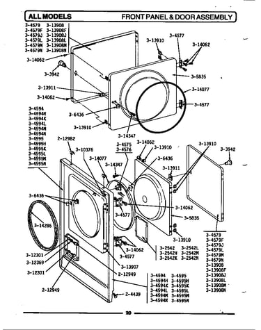 Front panel & door assembly
