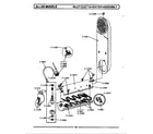 Maytag DE409 inlet duct & heater assembly diagram