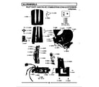 Maytag DG408 inlet duct, gas valve, cone & extension diagram