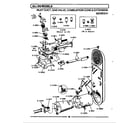 Maytag DG408 inlet duct, gas valve, cone & ext. (01) diagram