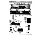 Maytag DG608 control panel & components diagram