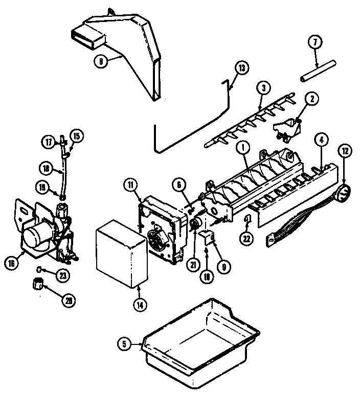 Optional ice maker kit (ice-25)