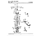 Maytag WU285 pump & motor assembly diagram