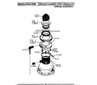 Maytag FC20 grinding chamber, sink flange & lid (fb20) (fb10) diagram