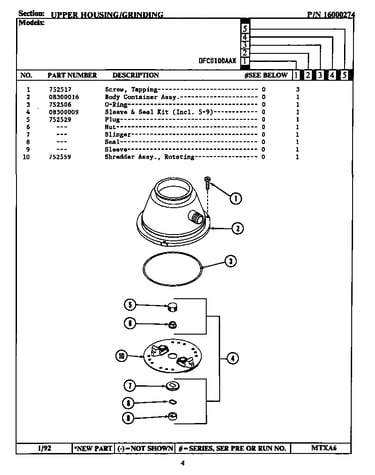 Upper housing/grinding (dfc0100aax) (dfc0100aax)