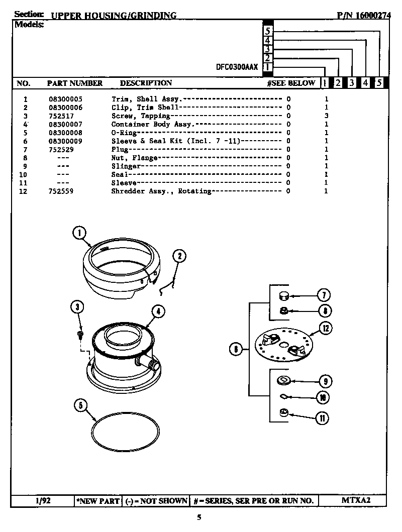 Upper housing/grinding (dfc0300aax) (dfc0300aax)