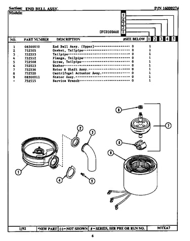 End bell assy. (dfc0100aax) (dfc0100aax)