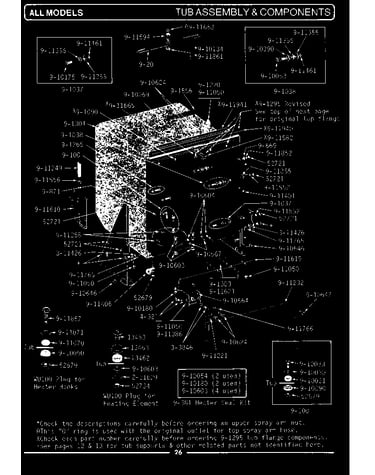 Tub assembly & components