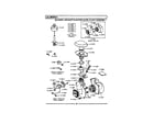 Maytag WC700 blower/air inlet & water level float diagram