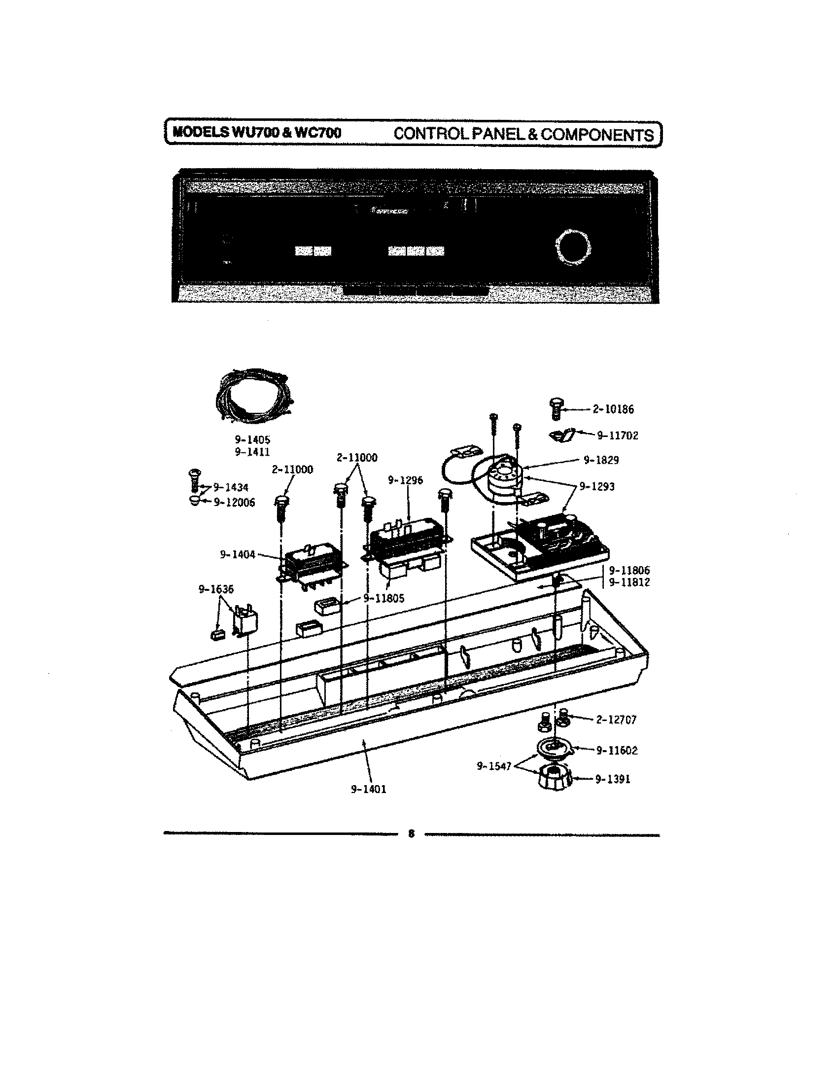 CONTROL PANEL & COMPONENTS