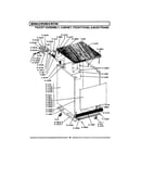Faucet assy, cabinet, front panel & base