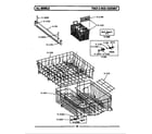 Maytag WU202 track & rack assembly diagram