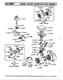 Blower/air inlet & water level float