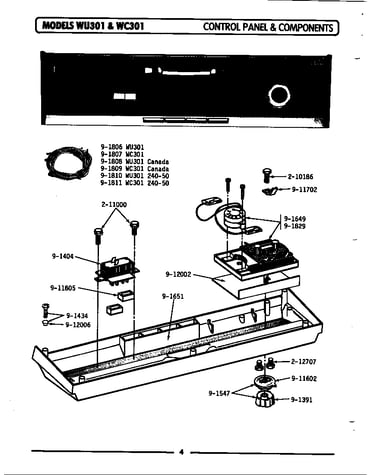 Control panel & components