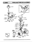 Blower/air inlet & water level float