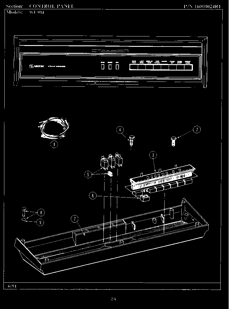 CONTROL PANEL (WU904) (WU904)