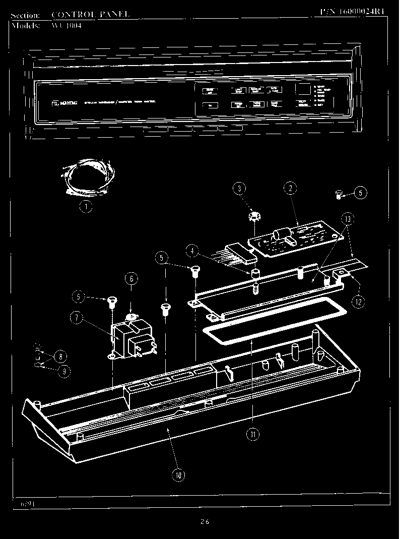 CONTROL PANEL (WU1004) (WU1004)