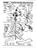 Tub supports, base frame, motor & valves